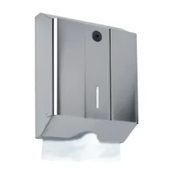DISTRIBUTEUR ESSUIE-MAINS MÉTAL ACIER INOXYDABLE LOSDI - capacité 600 feuilles