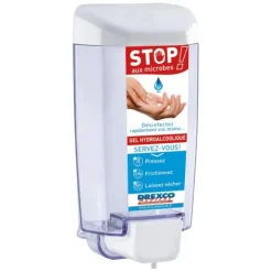 DISTRIBUTEUR GEL HYDROALCOOLIQUE STOP AUX MICROBES MURAL ABS MEDICLINIC - 1 l