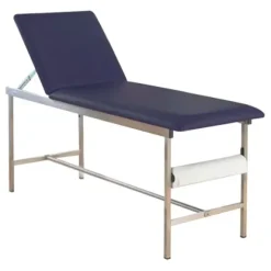 DIVAN D'EXAMEN INOX HAUTEUR FIXE MEDICLINIC - sellerie au choix
