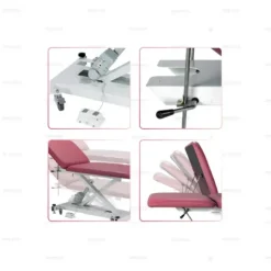DIVAN D'EXAMEN ÉLECTRIQUE LIFTBACK 2 SECTIONS MEDICLINIC - avec tabouret offert