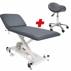 DIVAN D'EXAMEN ÉLECTRIQUE LIFTBACK MEDICLINIC - avec tabouret pony offert