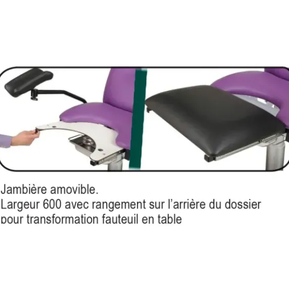 DIVAN GYNÉCOLOGIQUE ÉLECTRIQUE FEMINA V2