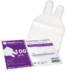 DOIGTIERS 2 DOIGTS MÉDICALEMENT PROPRES