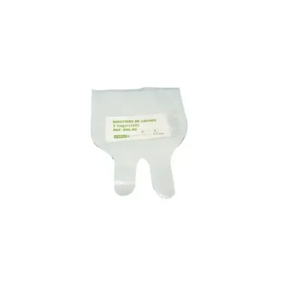 DOIGTIERS 2 DOIGTS POLYETHYLENE STÉRILES EMBALLAGE INDIVIDUEL - Boîte de 50