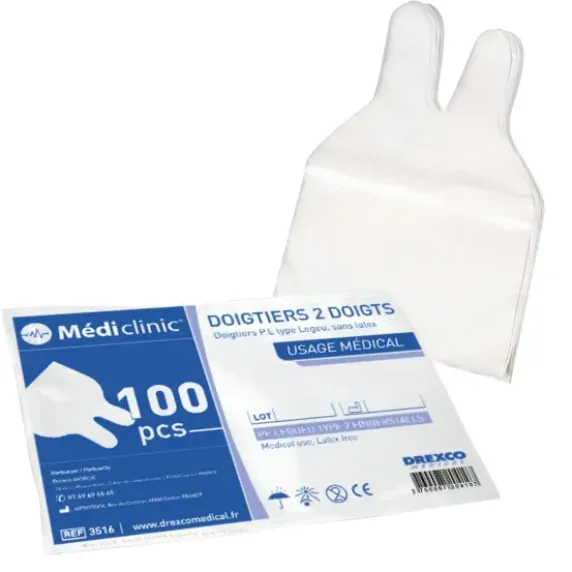 DOIGTIERS NON STÉRILES MEDI'TOUCH - 100 PAR SACHET