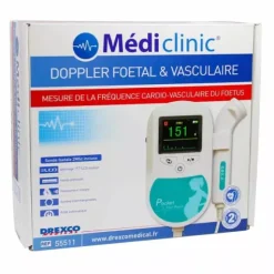 DOPPLER FOETAL COULEUR ÉCRAN LCD MEDICLINIC - unité