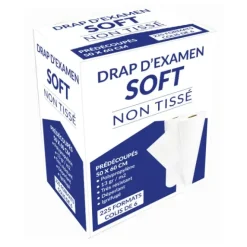 DRAPS D'EXAMEN NON TISSÉS SOFT PRÉDÉCOUPÉS MEDICLINIC - 6 rouleaux de 225 formats