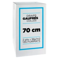 DRAPS D'EXAMEN OUATÉS MICRO-GAUFRÉS COLLÉS 35 X 70 CM - 9 rouleaux de 135 formats