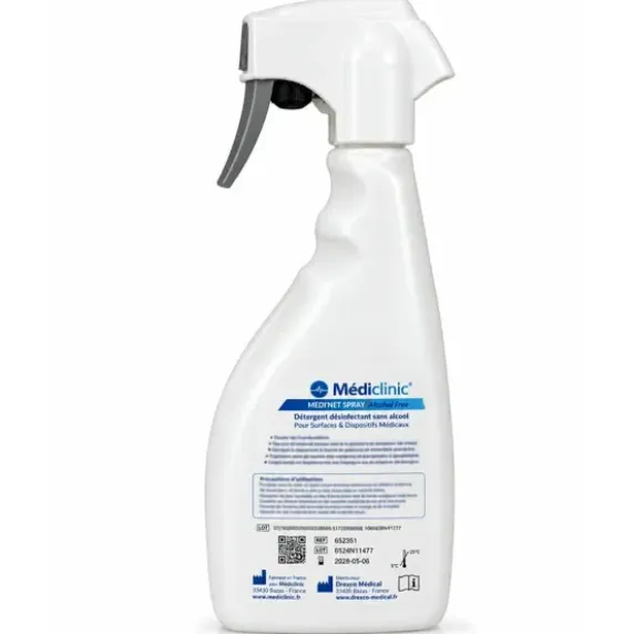 DÉSINFECTANT SANS ALCOOL SPRAY SURFACES ET MATÉRIEL MEDICLINIC - 750 ml
