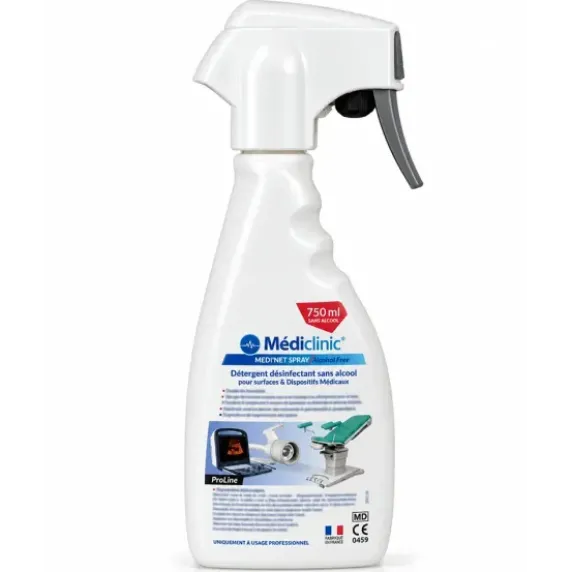 DÉSINFECTANT SANS ALCOOL SPRAY SURFACES ET MATÉRIEL MEDICLINIC - 750 ml