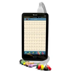 ECG PORTABLE 12 DÉRIVATIONS IE 10 AVEC INTERPRÉTATION BIOCARE - écran 7 pouces