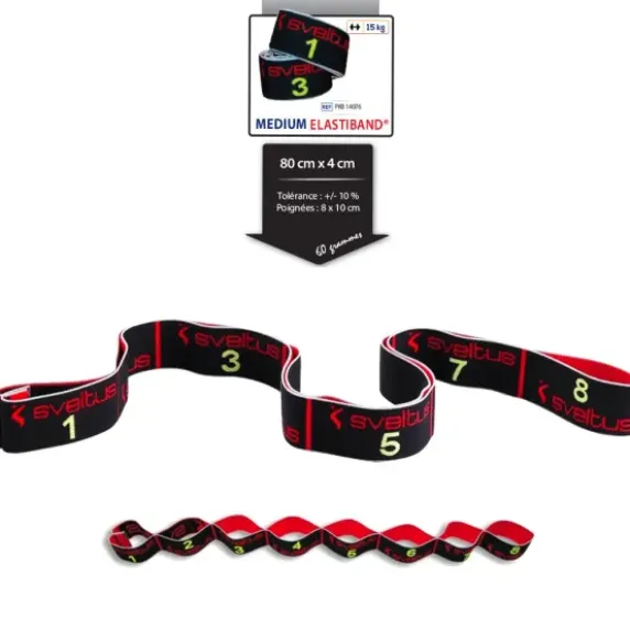ELASTIBAND MEDIUM BANDE DE PRÉHENSION 15 KG SVELTUS - 80 cm
