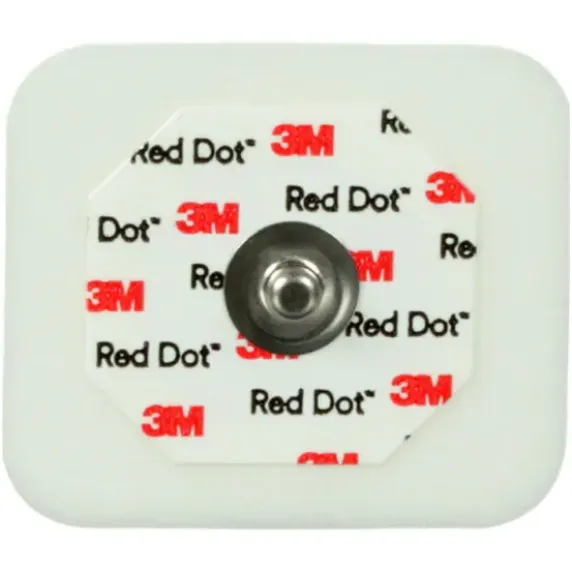 ELECTRODES 3M RED DOT 2560 PRÉGÉLIFIÉES ECG ADULTE 3M - sachet de 50