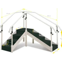 ESCALIER DE RÉÉDUCATION BROOKLIN COMBINABLE ANGLE FERROX