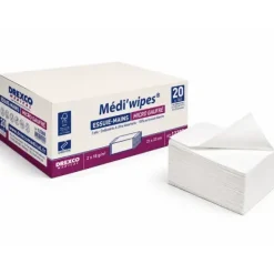 ESSUIE-MAINS MICRO GAUFRÉ PLIAGE V ABSORBANT MEDICLINIC - colis de 3200 formats