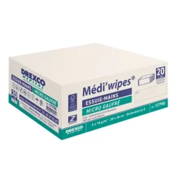 ESSUIE-MAINS MICRO GAUFRÉ PLIAGE Z DOUBLE ÉPAISSEUR MEDICLINIC - colis de 3200 feuilles