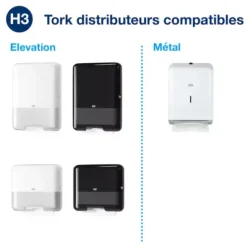 ESSUIE-MAINS PLIÉS EN V ADVANCED 2 PLIS TORK - colis de 15 paquets