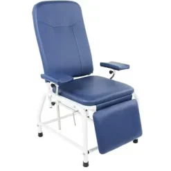 FAUTEUIL DE PRELEVEMENT MEDICLINIC POSITION HORIZONTALE BLEU - fauteuil bleu