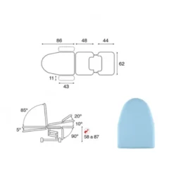 FAUTEUIL ÉLECTRIQUE GYNÉCOLOGIQUE T19 ECOPOSTURAL