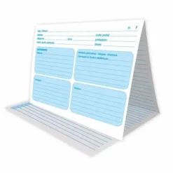 FICHES MÉDICALES PATIENT FORMULAIRE DE SUIVI CONSULTATION - paquet de 100 ou 250