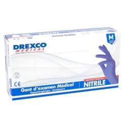 GANTS EN NITRILE ICE BLUE NON POUDRÉS MEDICLINIC - boîte de 100