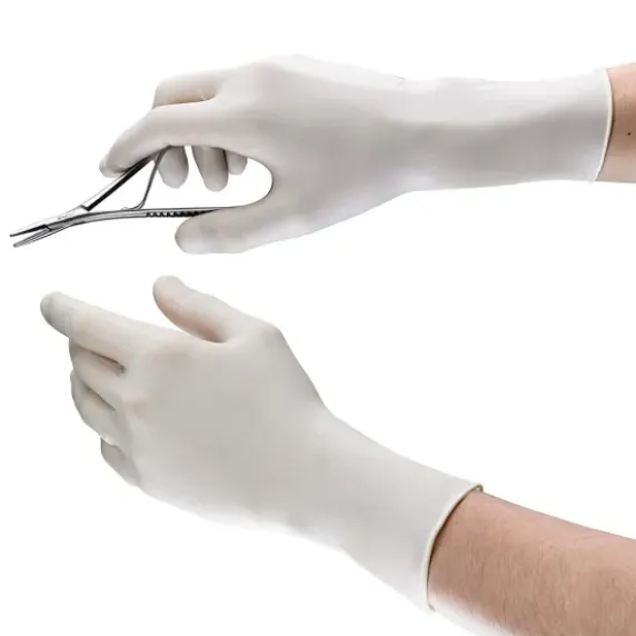 GANTS LATEX CHIRURGICAUX STÉRILES TRÈS PEU POUDRÉS DREXCO MÉDICAL - boîte de 50 paires