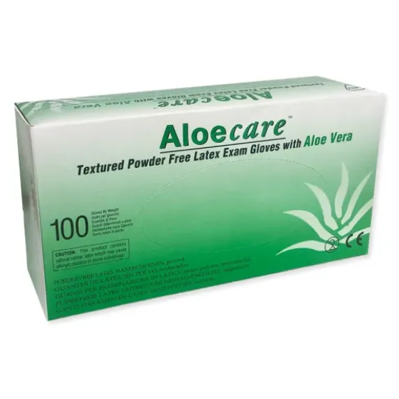 GANTS LATEX NON POUDRÉS ALOE VERA MEDISTOCK - boîte de 100