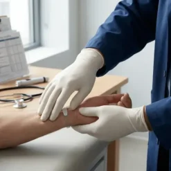 GANTS LATEX NON POUDRÉS ANTI ALLERGÈNE MEDICLINIC - boîte de 100