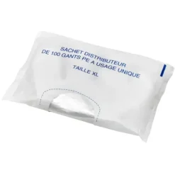 GANTS POLYÉTHYLÈNE TRANSPARENTS AMBIDEXTRES MEDICLINIC - boîte de 100