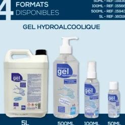 GEL HYDROALCOOLIQUE ACTION RAPIDE KING - flacon pompe 500 ml