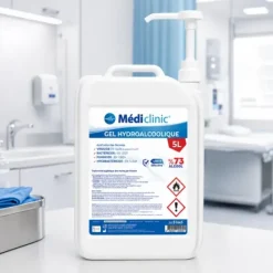 GEL HYDROALCOOLIQUE DÉSINFECTANT MAINS MÉDICLINIC - bidon de 5 l
