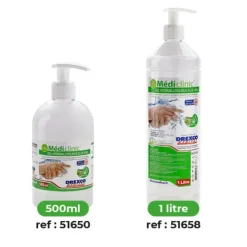 GEL HYDROALCOOLIQUE DÉSINFECTANT ALOÉ VERA MEDICLINIC - flacon 500 ml