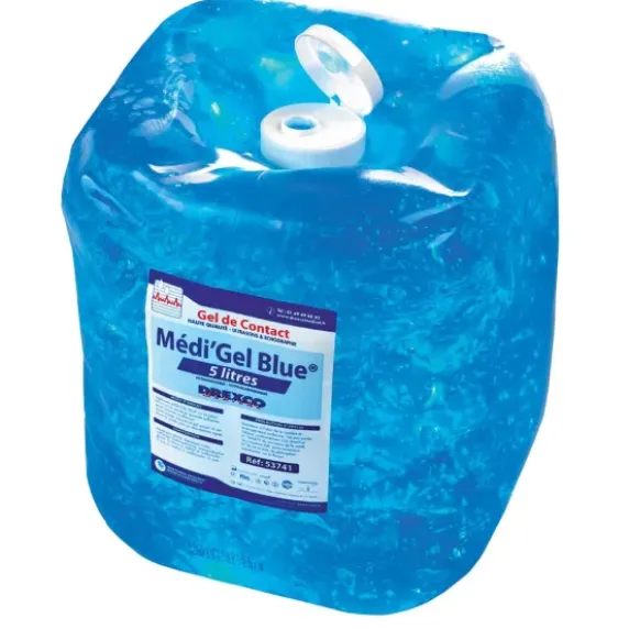 GEL ULTRASON BLEU MEDI'GEL SANS MICROBULLES MEDICLINIC - bidon de 5 l
