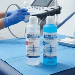 GEL ULTRASON MEDI'GEL BLEU SANS MICROBULLES MEDICLINIC - flacon de 250 ml