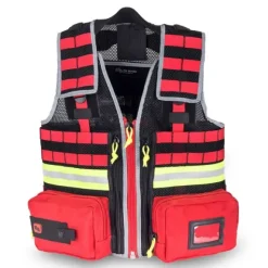GILET D'INTERVENTION MÉDICAL HAUTE VISIBILITÉ ELITE BAGS - rouge