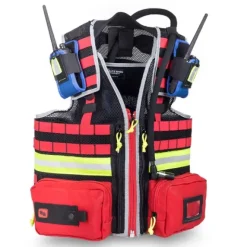 GILET D'INTERVENTION MÉDICAL HAUTE VISIBILITÉ ELITE BAGS - rouge
