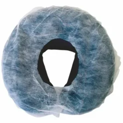 HOUSSE TÊTIÈRE NON TISSÉE AVEC ÉLASTIQUE - blanc, avec trou visage - Sachet de 100