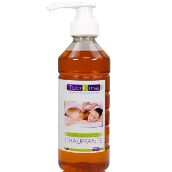 HUILE CHAUFFANTE TOP'KINE POLYVALENTE FLACON POMPE TOP'KINE - 500 ml