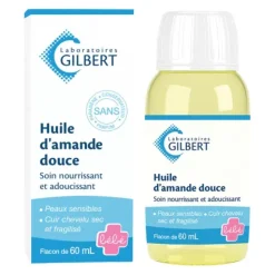 HUILE D'AMANDE DOUCE SOIN CUTANÉ NOURRISSANT LABORATOIRES GILBERT - flacon