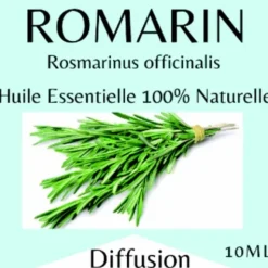 HUILE ESSENTIELLE ROMARIN 100% PURE ET NATURELLE - flacon de 10 ml
