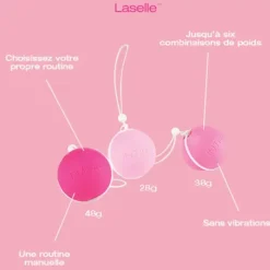 KIT PERLES D'EXERCICE KEGEL LASELLE INTIMA