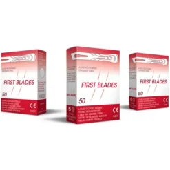 LAMES DE GOUGE STÉRILES FIRST BLADE HAUTE PRÉCISION INOX - boîte de 50