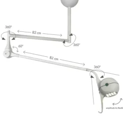 LAMPE D’EXAMEN LED BELLON FIXATION PLAFOND LID - fixation plafond