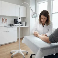 LAMPE D’EXAMEN LED 6W AVEC VARIATEUR MEDICLINIC SUR PIED MOBILE - pieds à roulettes