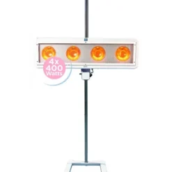 LAMPE INFRAROUGE 4003/10 4 X 400 W RÉGLABLE VERRE ET QUARTZ - sur pied