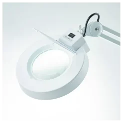 LAMPE LOUPE LED 18W RONDE GROSSISSEMENT X3 MEDICLINIC - pieds à roulettes