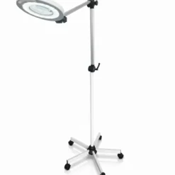 LAMPE LOUPE RONDE LED 12W GROSSISSEMENT X5 - PIED METAL- MÉDI’CLINIC