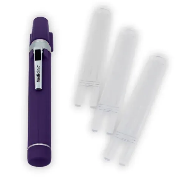 LAMPE PORTE ABAISSE LANGUE COLOR LED VIOLET MEDICLINIC - violet