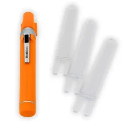 LAMPE PORTE ABAISSE LANGUE COLOR LED ORANGE MEDICLINIC - orange