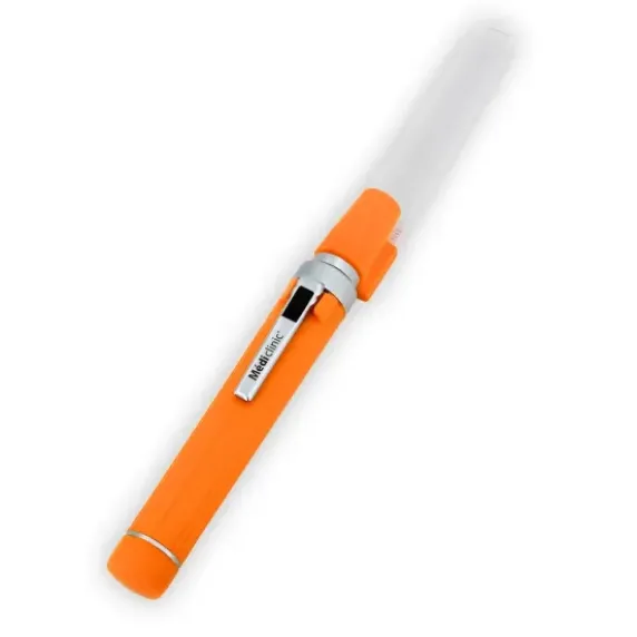 LAMPE PORTE ABAISSE LANGUE COLOR LED ORANGE MEDICLINIC - orange